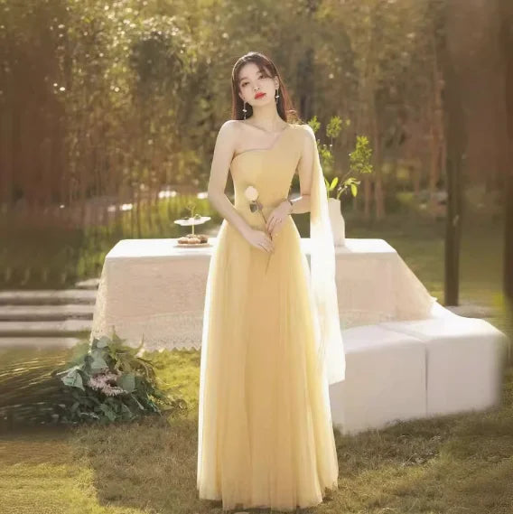 Sisters up Dress Mori Bridesmaid Dress 2025 New Winter Fairy Temperament Wedding Female Graduation High Sense